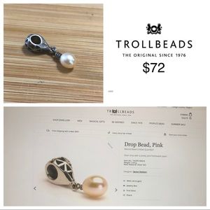 Trollbeads - Drop Bead, Pink